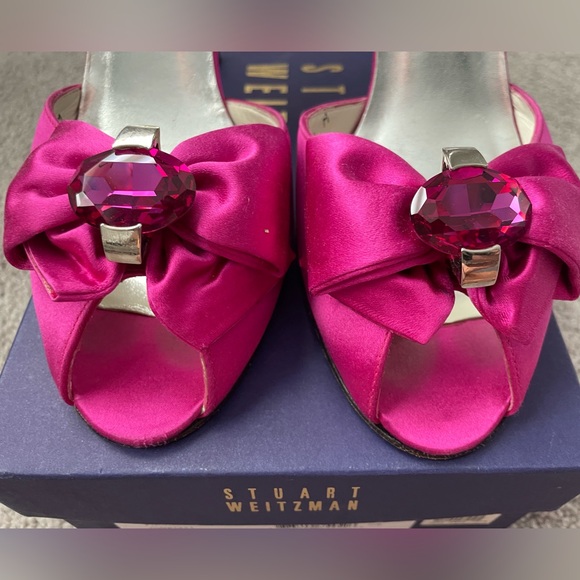 Stuart Weitzman Pink Swarovski Heels - Picture 3 of 8